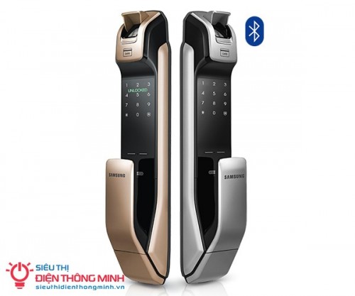 Khóa cửa điện tử Samsung SHP-DP728BK/EN (màu bạc, ruột đôi)