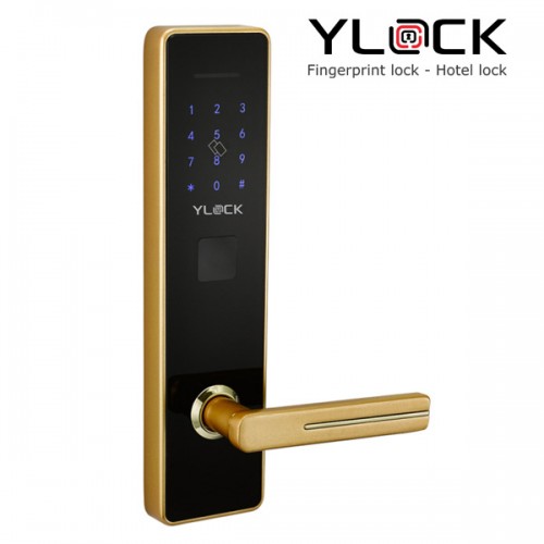 Khóa cửa điện tử YLOCK YL-8853-G (Thẻ từ, Mật mã)