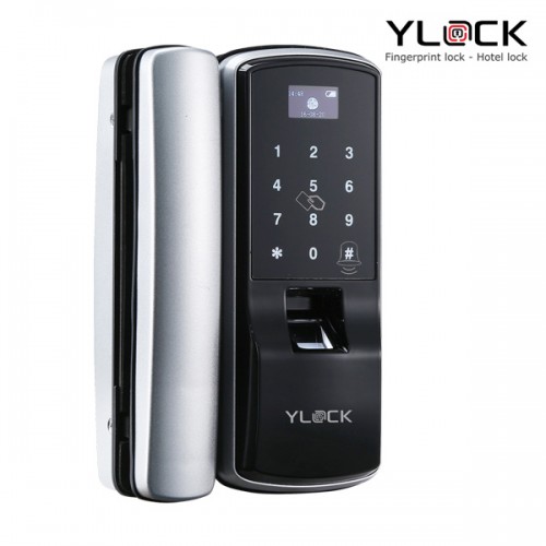 Khóa cửa điện tử cửa kính YLOCK YL-8832-RM (Vân tay, Thẻ từ, Mật mã, Remote)