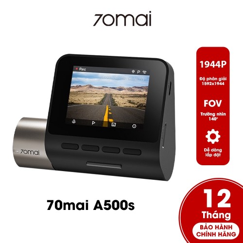 Camera hành trình ô tô 70mai Dash Cam Pro A500S độ phân giải 2K tích hợp GPS