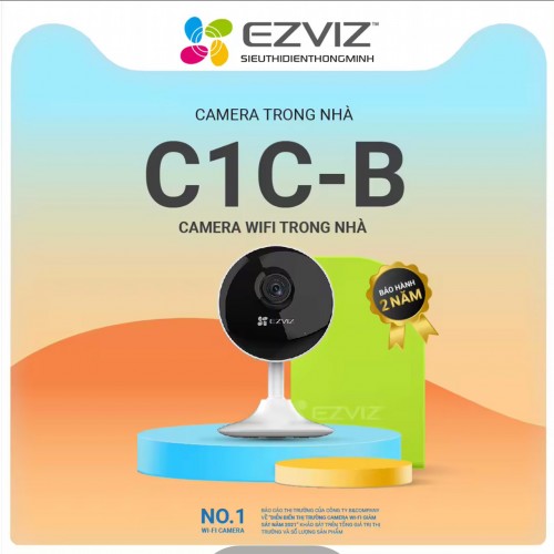 Camera EZVIZ CS-C1C-B (Wifi 2MP, Góc rộng, đàm thoại 2 chiều)