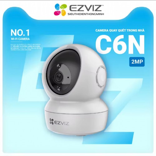Camera EZVIZ C6N 2MP (Wifi 2MP, Quay quét, loa + mic)