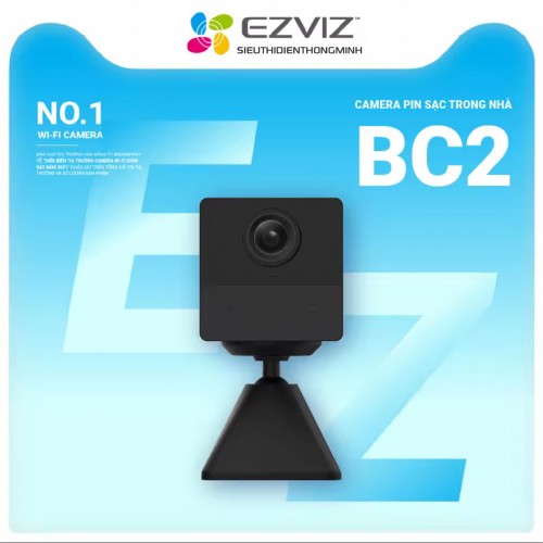 Camera EZVIZ BC2 (Dùng PIN, Wifi 2MP, loa + mic)