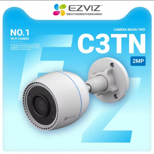 Camera EZVIZ C3TN 2MP (Thân Wifi 2MP, góc rộng, liền mic)